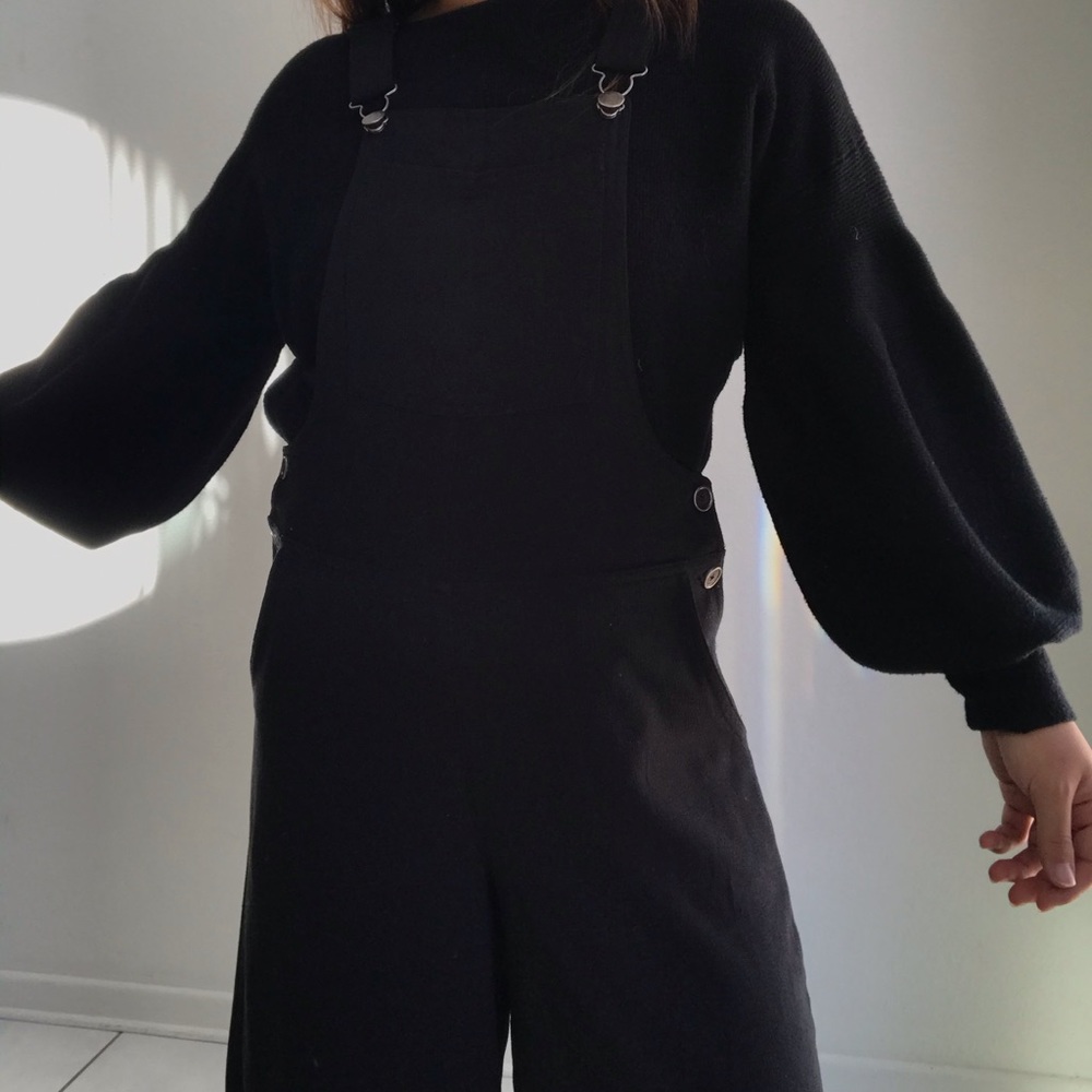 Black Lightweight Overalls